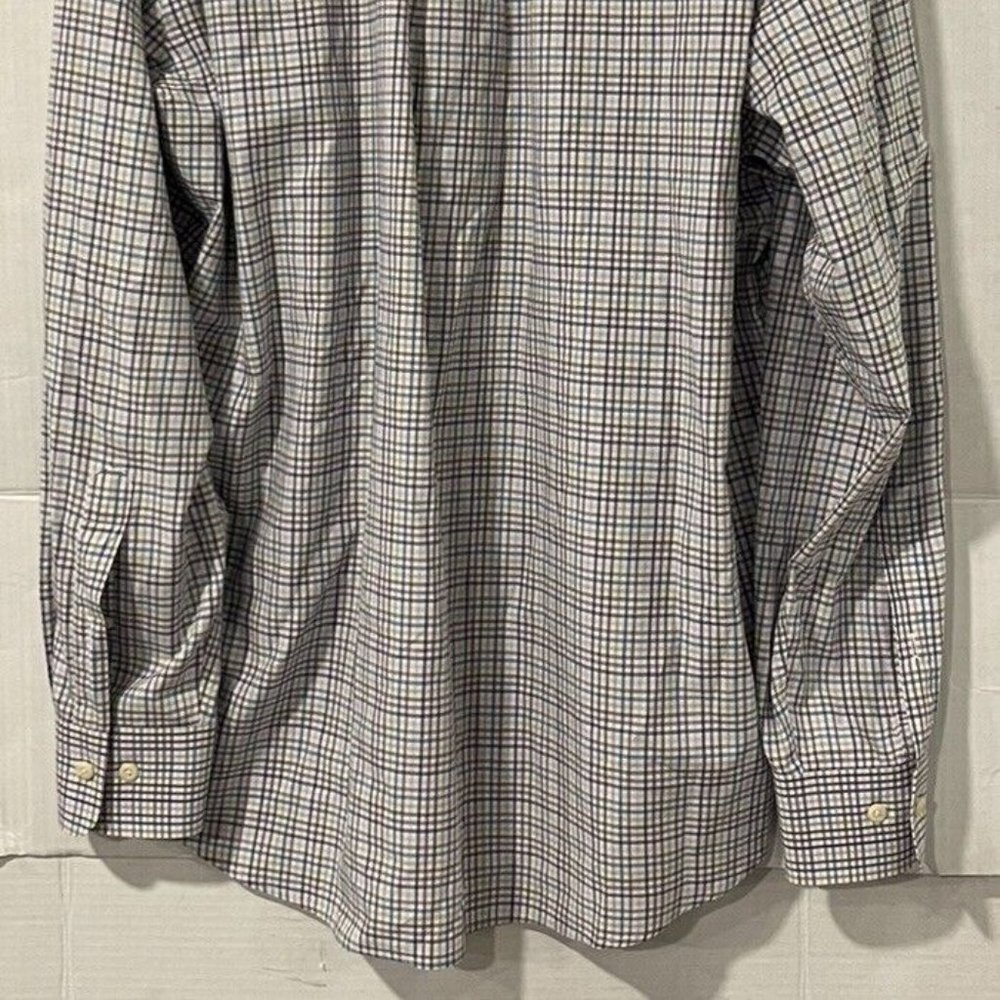 Peter Millar Men's XL Plaid Cotton Long Sleeve Button Front Dress Shirt - Picture 5 of 5